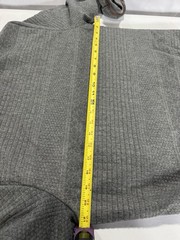 Freiheit Gray Sherpa Lined Full Zip Hoodie w/ Pockets Unisex Adults L