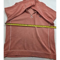 Tommy Bahama Tobago Bay Men’s 1/4 Zip Pullover Coral Color Sweatshirt. Size 3XL