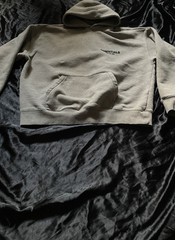 Medium size, wore once, Dark oatmeal gray, fear of god essentials hoodie