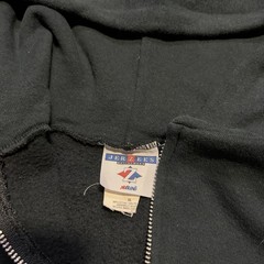Lot 5 Vintage Sweatshirts Zip Up Hoodie Blank Black M-XL Faded 90s 00s Y2K USA
