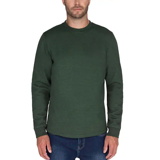 BC Clothing Waffle Knit Sweatshirt Men 3XL Soft Plush Interior Lining