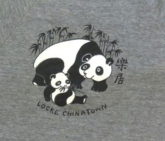 Locke Chinatown Vintage Sweatshirt 1980’s Panda Bears Rayon Tri Blend Boston