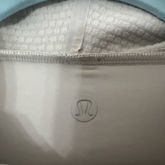 Lululemon Hoodie Mens M Dove Grey Gridliner Fleece Performance Pullover Gym