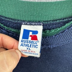 Vintage Russell Athletic Sweatshirt Mens XL Color Block Crewneck 90s USA Made