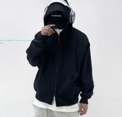 New Mens Full Zip Casual Cotton Hooded Coat Pullover Hoodies Casual Sweatshirts