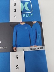 Hurley Men’s Sunny Side Hybrid Stretch Tagless UV T-Shirt S Blue