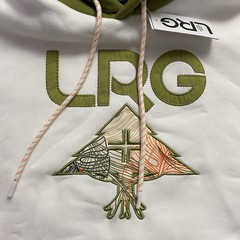 Lifted Research Group LRG Hoodie Mens Size Med White Streetwear Sweatshirt 🔥