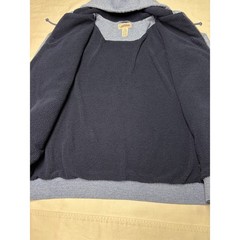 L.L. Bean Katahdin Iron Works Sherpa Lined Zip Hoodie Blue Mens LG-Tall 285370