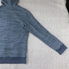 Surplus Hoodie Men 2XL Blue Full Zip Fleece Drawstring Hood Kangaroo Pockets