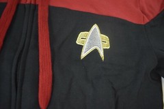 Star Trek Deep Space Nine Mens Red Uniform Costume Hoodie New S, M, 2XL