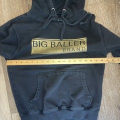 Big Baller Brand Lavar Ball Black Gold Hoodie Pullover Sweatshirt Mens Sz Small