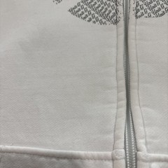 White G Unit Full Zip Hoodie, Heavy Weight, Warm