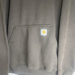 Carhartt Men’s XL Regular Brown Pullover Fleece Hoodie Logo