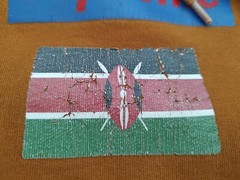 Supreme 1994 Hooded Sweatshirt With Kenya Flag Rust Color Size M