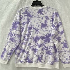 Original Use Sweatshirt Men’s Medium Purple White Tie Dye Crew Neck Long Sleeve