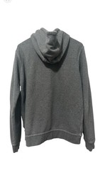 Nike Men’s Gray Fleece Full Zip Hooded Hoodie Logo Pockets Size L Regular Fit
