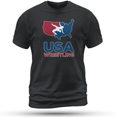 US Wrestling Logo T-Shirt Funny Size S-5XL Made in USA