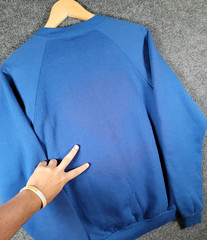 Vintage 90s Superman Sweatshirt Mens Large Blue DC Comics Metropolis USA Made