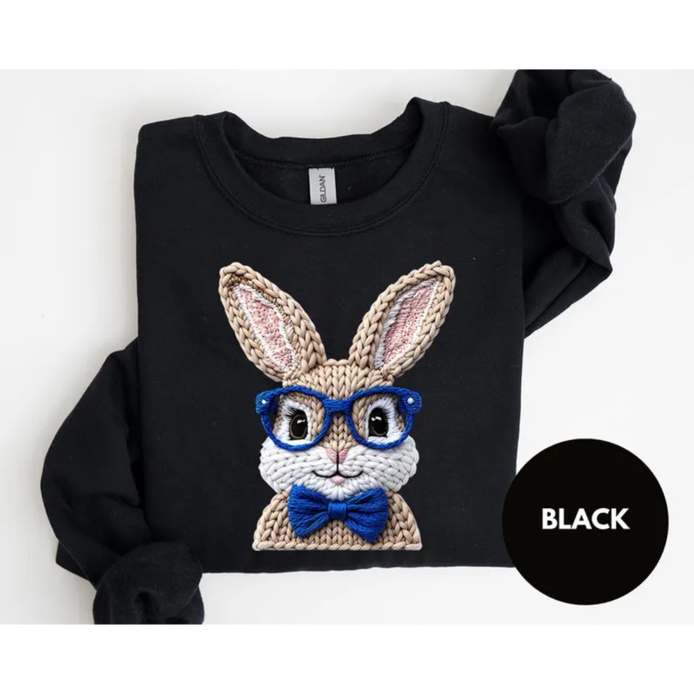 Funny Nerd Rabbit Glasses Shirt Cute Easter Bunny Spring Graphic Tee