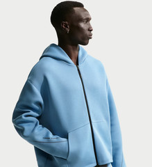 Nike Tech Men’s Fleece Full-Zip Hoodie Work Blue Mens IF1319-486