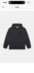 Essentials Black Stretch Limo Hoodie size L