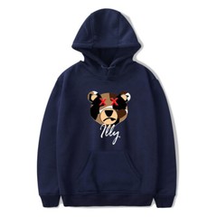 Cute Lily Bear Hip Hop Sports Hoodie Sweatshirt Fashion Designer Sweater Jumper