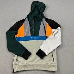Vie + Riche Hoodie Medium Men Multicolor Colorblock Anorak 1/4 Zip Pullover M *