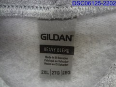 Gildan Mens 2XL Solid Gray Heavy Blend Pullover Hoodie