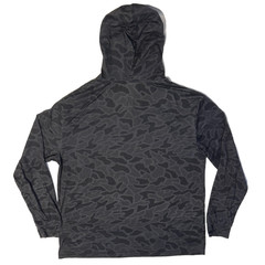 Burlebo Men’s Perfomance Hoodie Long Sleeve Shirt L Large Black Duck Camo