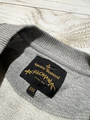 Vivienne Westwood Anglomania Sweatshirt Big Logo Orb Men SZ S Gray