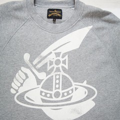 Vivienne Westwood Anglomania Men’s Classic Sweatshirt Medium Size Grey Orb Logo
