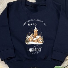 Personalised LAPLAND Gingerbread Village Family Christmas Jumper | Xmas Jumper