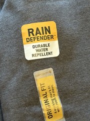 CARHARTT Rain Defender Zip Front Hoodie Jacket HEATEHER GRAY Adult Small NEW
