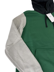 Nike Color Block Club Fleece Pullover Hoodie Men’s M Green/Black New