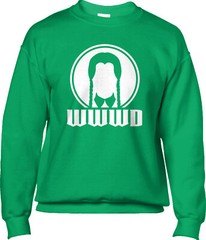 WWWD Halloween Goth Funny Horror Supernatural Comedy Horror Fan Mens Sweatshirt