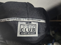 Pro Club Pullover Sweater Mens Large Black Heavy Weight Hoodie Kangaroo Pockets