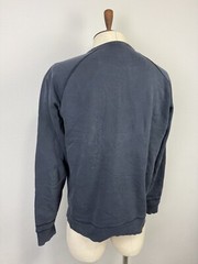 Diesel Blue Big Logo Long Sleeve Comfort Men’s Basic Cotton Sweatshirt Sz M