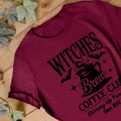 Witches Brew Coffee Club Jumper | Autumn Sweatshirt | Halloween Theme Jumper