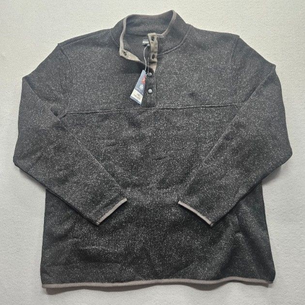 Royal Class Men size Extra Large Charcoal Gray Marled Top Long Sleeve