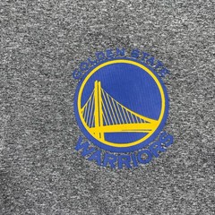 Golden State Warriors Pullover Sweatshirt Men M Gray Modern Graphic Logo 1/4 Zip
