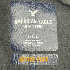 American Eagle Outfitters Active Flex Hoodie Men’s Large Blue Pocket Heavyweight