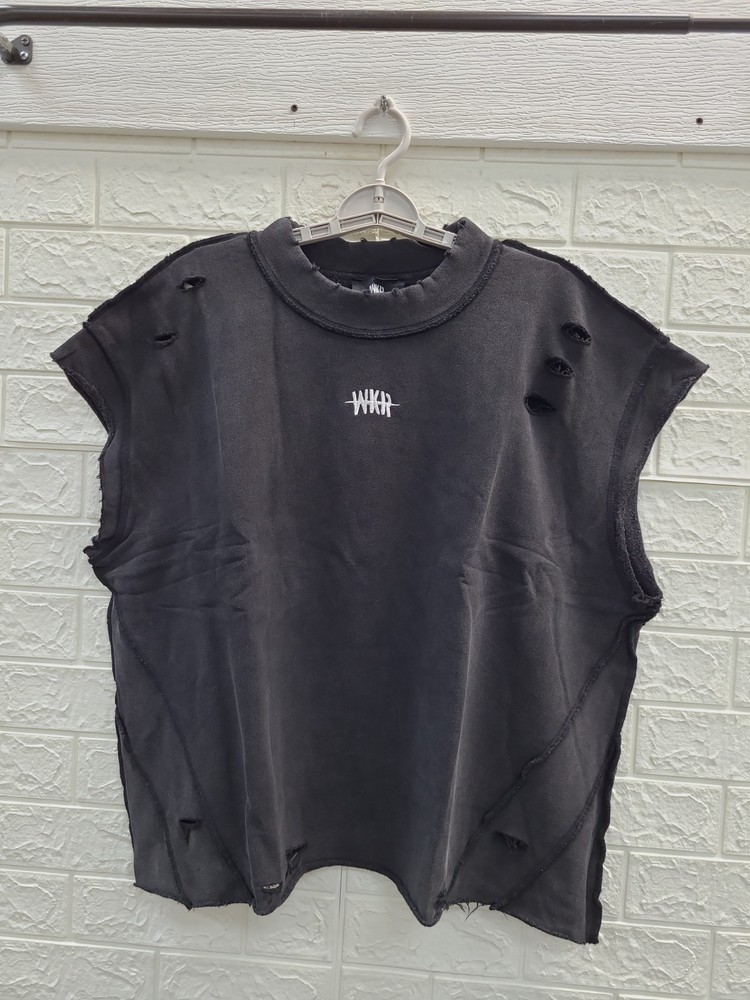New WKR No Fear Heavy Cut Off Sweatshirt Men’s US Size L