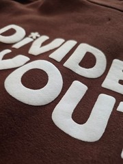 Divide The Youth Brown Zip-Up Hoodie Size small