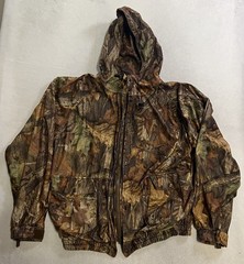 White Water Hunting Camo Hoodie Jacket Men’s Size XL Advantage Timber Vintage