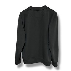 Lufian Elegant Men’s Round Neck Striped Sweatshirt Gray Size XL 24 x 28