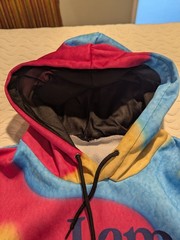 I Am Kenough Barbie Movie Hoodie Mattel Size M Pullover Tie Dye Fleece Lined
