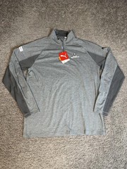 PUMA Sweatshirt Mens M Gray Pullover 1/4 Zip Mock Neck UPF50 Golf 572366