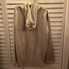 Member’s Mark Men’s Kangaroo Pocket Drawstring Luxe Hoodie Flax XL