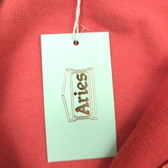 $450 Aries Cotton Reverse Fleece Coral Paisley Half Zip Sweatshirt Mens Large