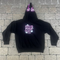 Trixie Mattel Official Merch Solid Pink Disco Hoodie Headphones Drag Queen XL
